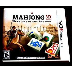 Mahjong 3D: Warriors of the Emperor (Nintendo 3DS, 2012)